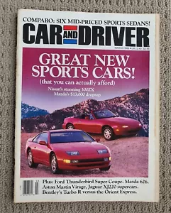 Car and Driver Magazine March 1989 300ZX MX5, Virago, XJ220, Turbo R - Picture 1 of 19