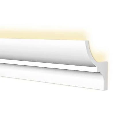 ETERNAL PARQUET CORNICE A SOFFITTO con predisposizione LED 40x70x2000mm in POLIMERI - Polistrutt