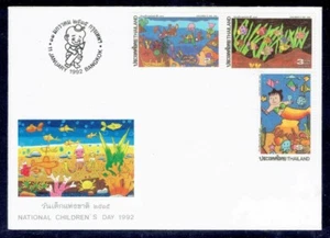 THAILAND 1992 Children's Drawings FDC - Picture 1 of 1