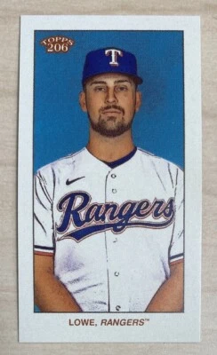 NATHANIEL LOWE - 2022 Topps 206 Wave 4 - AMERICAN BEAUTY BACK [/10] #73 -RANGERS - Image 1 of 2