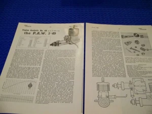 P.A.W. (1.49CC) DIESEL R/C ENGINE & VICKERS VANGUARD..3-VIEWS/SPECS (891NN) - Picture 1 of 8
