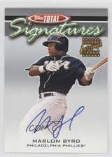 2003 Topps Total Signatures Marlon Byrd #TS-MB Auto