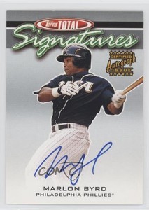 2003 Topps Total Signatures Marlon Byrd #TS-MB Auto