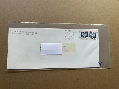 US 1986 Official Cover (31) +Franking #O136 Pair +44C Rate +01/21/86 CXL - Image 1 of 3