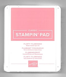 STAMPIN UP- STAMPIN PAD-INK PAD-NEW AND SEALED-FLIRTY FLAMINGO - Picture 1 of 1