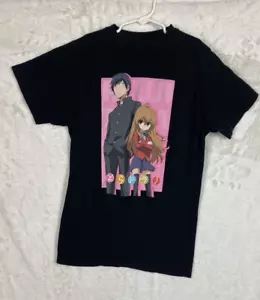 Toradora Anime T-Shirt Damen Small Taiga & Ryuuji Kurzarm Grafik Tee - Bild 1 von 5