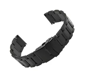 Solid Stainless Steel Bracelet Watch Band With Double Lock buckle For Breitling - Picture 1 of 1