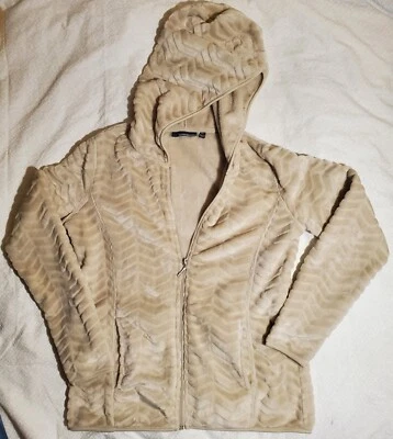 Jason Maxwell Dorado Cremallera Completa Sudadera con Capucha Terciopelo Sudadera Para Mujer Pequeña Foto 1 de 4