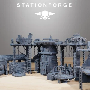 Scavenger Factory Terrain/3Dprinted/Sci-Fi Proxy/Wargaming/Station Forge - Picture 1 of 9