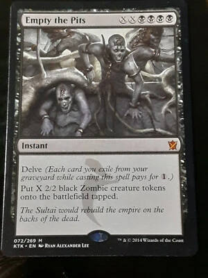 Empty the Pits , Khans of Tarkir , Light play , MTG, FREE SHIPPING - Image 1 of 2