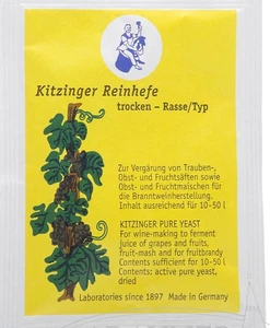 KITZINGER ARAUNER WEINHEFE TROCKENHEFE REINHEFE - Universal 5g für 10-50l Wein - Bild 1 von 2