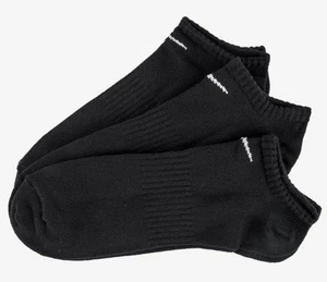 Nike Everyday No-Show Calcetines 3 Pares Negro Tobillo Moda Calcetín Casual S... - Imagen 1 de 4