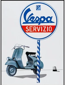 VESPA SERVICE, Repro Werbeplakat (40x60cm), HQ - Bild 1 von 1
