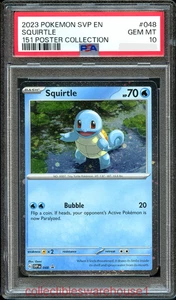 Pokemon 151 Poster Collection Promo Squirtle 048 PSA 10 - Picture 1 of 1