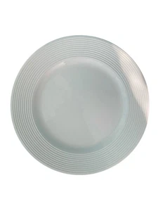 Set of 4 Pre Owned GIBSON Prospect Park Round White Ringed Salad Plates - Picture 1 of 8