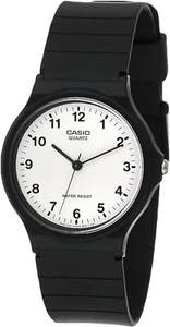 Casio Mens Watch with White Dial Analogue Display and Black Resin Strap - MQ-24- - Picture 1 of 1