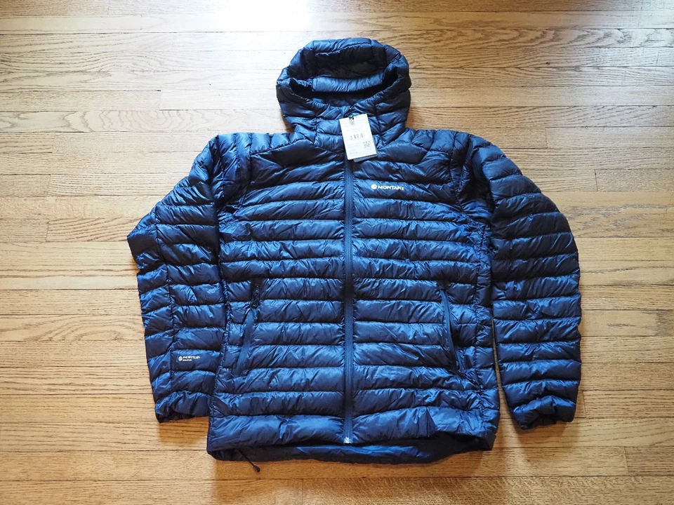 Chaqueta con Capucha Montane Anticongelante Empacable - Azul Eclipse Para Hombre Grande Foto 1 de 3