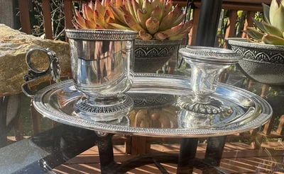 Cenicero italiano Ricci & C. Raro para cigarrillos y cigarros sólido 800 plata 481 gramos Foto 1 de 4