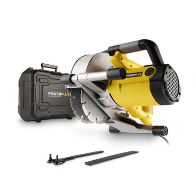 POWER plus Mauernutfräse POWX0650 - Profi Schlitzfräse mit 1800 Watt und Säge... - Bild 1 von 4