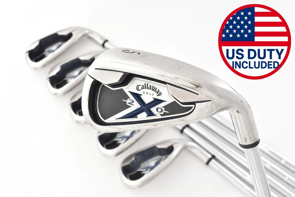 Callaway X-20 6p 5-6-7-8-9-Pw RH Golf Men Club Iron Set NSPRO 950GH Stiff Flex - Image 1 of 4