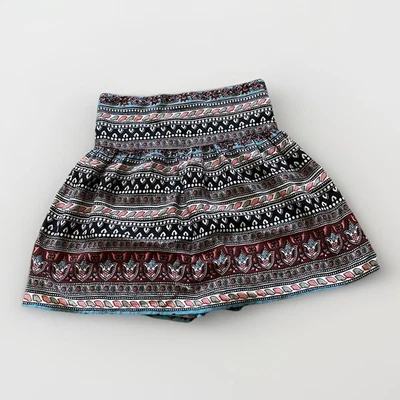 Mini Falda Patinadora Hollister Multicolor Floral Estampado Geométrico Talla XS Foto 1 de 4