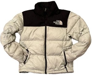 The North Face 700 Nuptse off white black Puffer Jacket Damen Winter Daunenmantel - Bild 1 von 11
