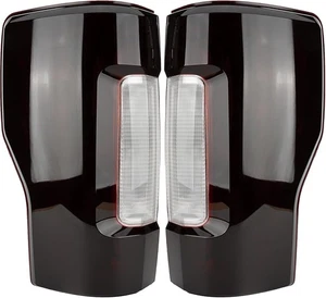 Tail Light Assembly Compatible With 2017-2019 F-250 F-350, Smoke Red - Picture 1 of 6