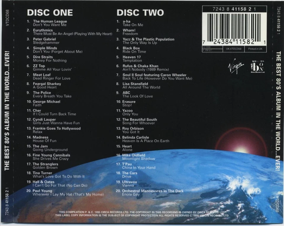 BEST 80'S ALBUM IN THE WORLD ... EVER! (2 CD) NEW CD - Image 1 of 1