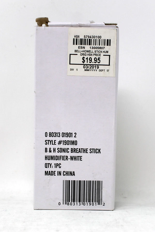 Bell & Howell Sonic Humidifier Breather Stick White 1 Count - Image 1 of 1
