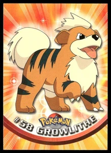 Growlithe #58 Topps 1999 TV Animation Edition Black Label Pokémon NM - Picture 1 of 2