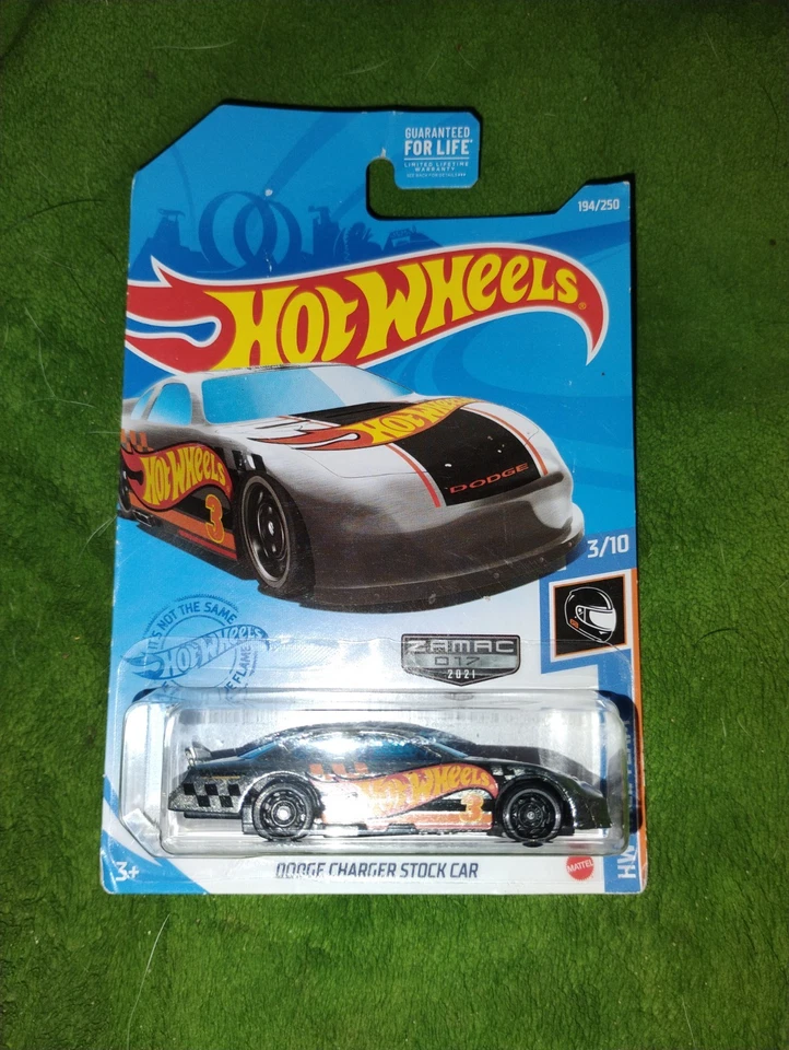 Hot Wheels Walmart Exclusive ZAMAC HW Race Team Dodge Charger Stock Car - Image 1 of 2