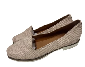 Carvela Kurt Geiger Beige Slip On Loafers snake-skin effect Size 5 - Picture 1 of 7