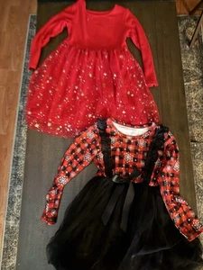 Girls Christmas Dresses Size 5t - Picture 1 of 4