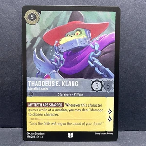 2024 DISNEY LORCANA INTO THE INKLANDS THADDEUS E KLANG 194/204 (FOIL) UNCOMMON - Picture 1 of 2