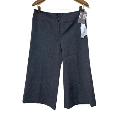 Pantalones de vestir cortos anchos Classiques Entier gris concreto para mujer talla 8 nuevos con etiquetas $138 Foto 1 de 4