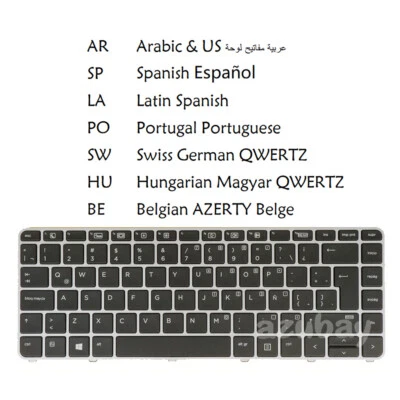 Laptop Keyboard For HP EliteBook Folio 1040 G3 818252-xx1 844423-xx1 Backlit New - Image 1 of 4