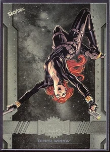 2024 SkyBox Marvel Metal Universe Avengers Gold FX #113 Black Widow - Picture 1 of 3