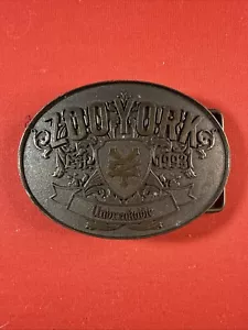ZOO YORK - Unbreakable Metal oval belt buckle - est 1993 - Picture 1 of 2