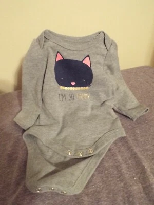 Circo I'm So Fancy Cat One Piece Newborn - Image 1 of 2