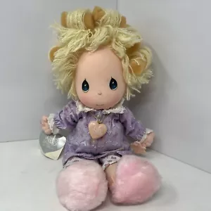 Vintage 1984 Precious Moments Sylvie 16"" Puppe mit Lockenwickler Medaillon & Applaus 4584 neu mit Etikett - Bild 1 von 12