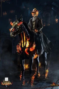 Thunder Toys 1/6 Scale Ghost Rider with Hellcycle Hellstrider Action Figure - Picture 1 of 13