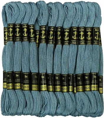Anchor Threads Hand Embroidery Thread Stranded Cotton Cross Stitch Floss Blue - Image 1 of 4