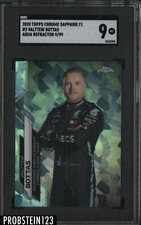 2020 Topps Chrome Formula 1 F1 Racing Sapphire Aqua Valtteri Bottas 9/99 SGC 9