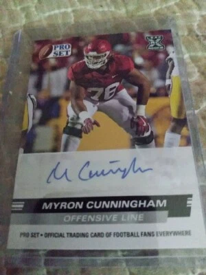 2022 Leaf Pro Set Myron Cunningham XRC Rookie Autograph Auto RC #PSA-MC2 - Image 1 of 2