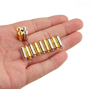 10Set Silver/Gold Tone Copper Barrel Magnetic Clasp fit Bracelet Necklace Making - Picture 1 of 7
