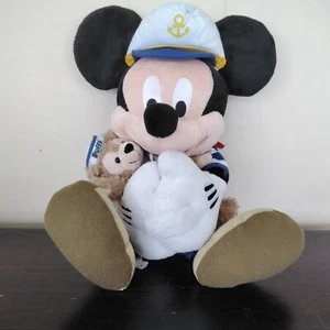 Disney Parks ~ Mickey Mouse Sea Captain & Seesack ~ Spielzeug Plüschtier Kuscheltiere - Bild 1 von 8