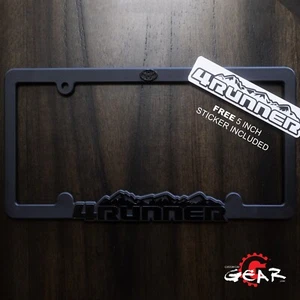 Fits Toyota 4Runner Blackout Custom-License-Plate-Frame-Matte Black FRM - Picture 1 of 12