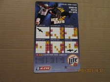CHL Austin Ice Bats Vintage Defunct Circa 2002-03 Team Logo Magnet Schedule