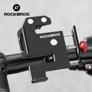ROCKBROS Mobile Phone Holder Bike Cycling Handlebar Phone Mount Anti-Slip - Photo 1 sur 10