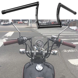Motorcycle 7/8'' Black Handlebars Z Bar Drag Bars For Yamaha Suzuki Honda XL883 - Imagen 1 de 11